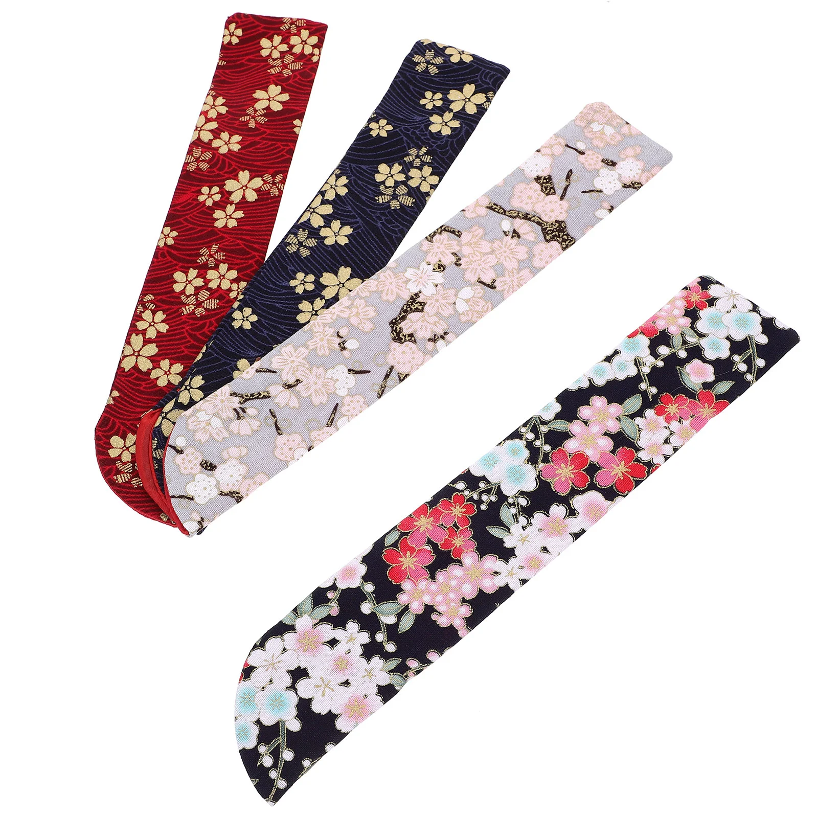 

4 Pcs Fan Bag Protective Handheld Chinese Folding Cases Cover Bracket Pouch Organizer