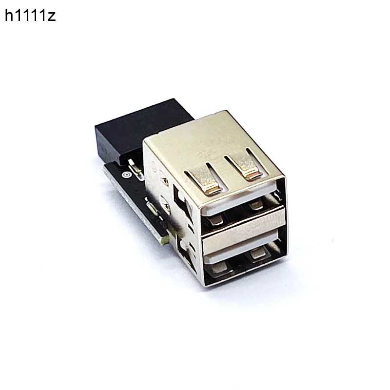 

NEW 9pin USB Adpater Connector to 2 Port USB2.0 Internal Motherboard 9pin To 2 Port USB 2.0 A Female Adapter Converter PCB Board