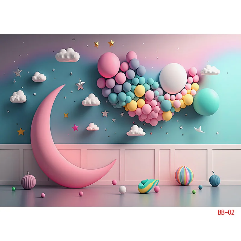 Фон для фотосъемки новорожденных с днем рождения