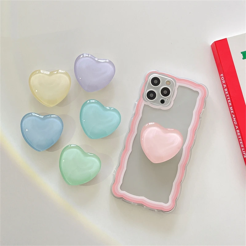 Корейский 3D стеклянный прозрачный эпоксидный хрустальный шар сердце Griptok