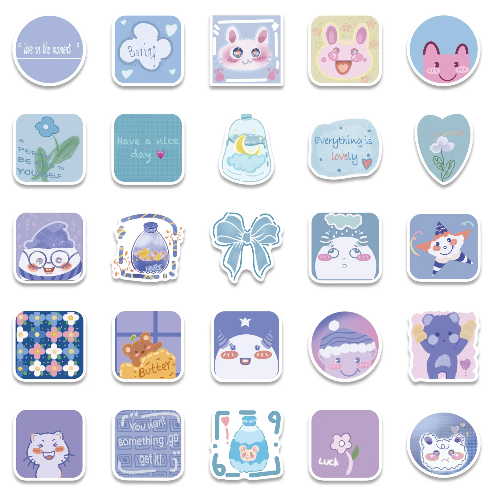 Оригинальные Мультяшные милые стикеры в стиле Ins для граффити Необычные