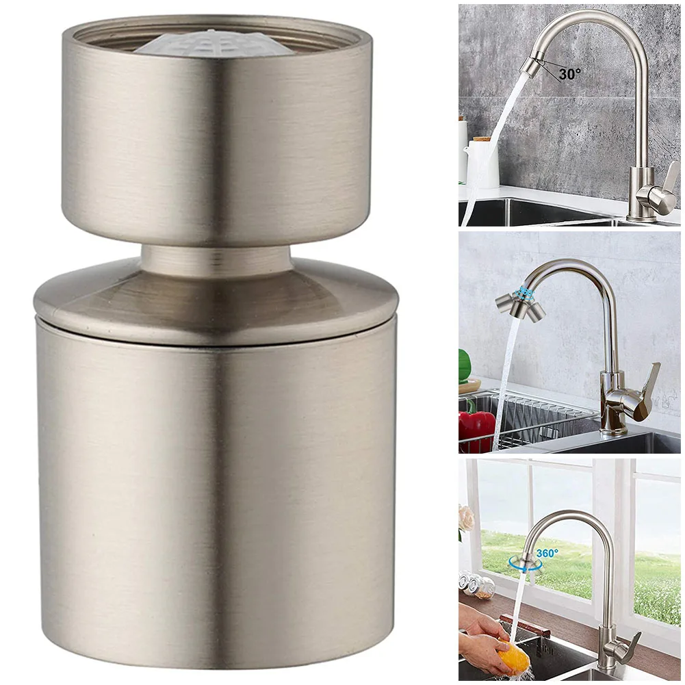 

Kitchen Tap Aerator 360 Faucet Rotate Swivel End Diffuser Female Thread Faucet Aerator Splash Guard Extended Extension Filter