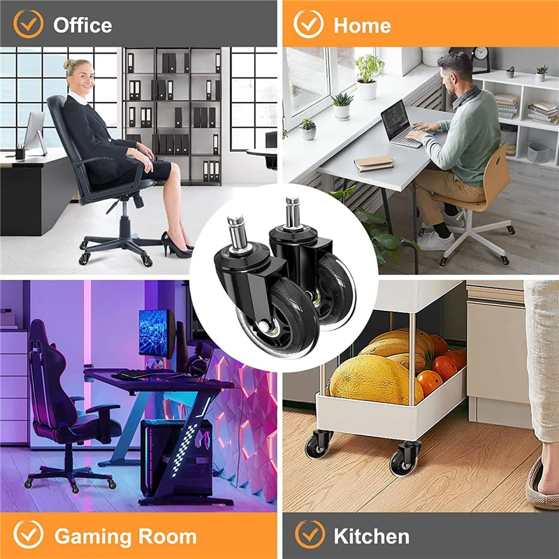 Семейный стержень 10 мм подходит для брендовых стульев резиновые Сменные ролики