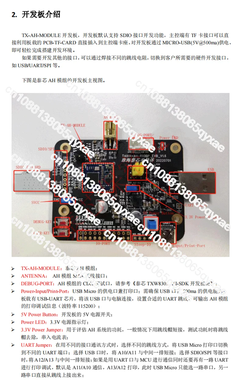 와이파 Halow 원 implement AH нуждается 보드 TXW8301 900M