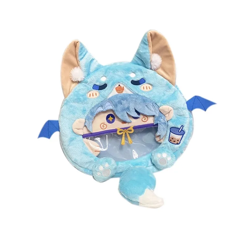 Прозрачный рюкзак для косплея Kamisato Ayato из игры аниме GS Impact студенческий на молнии