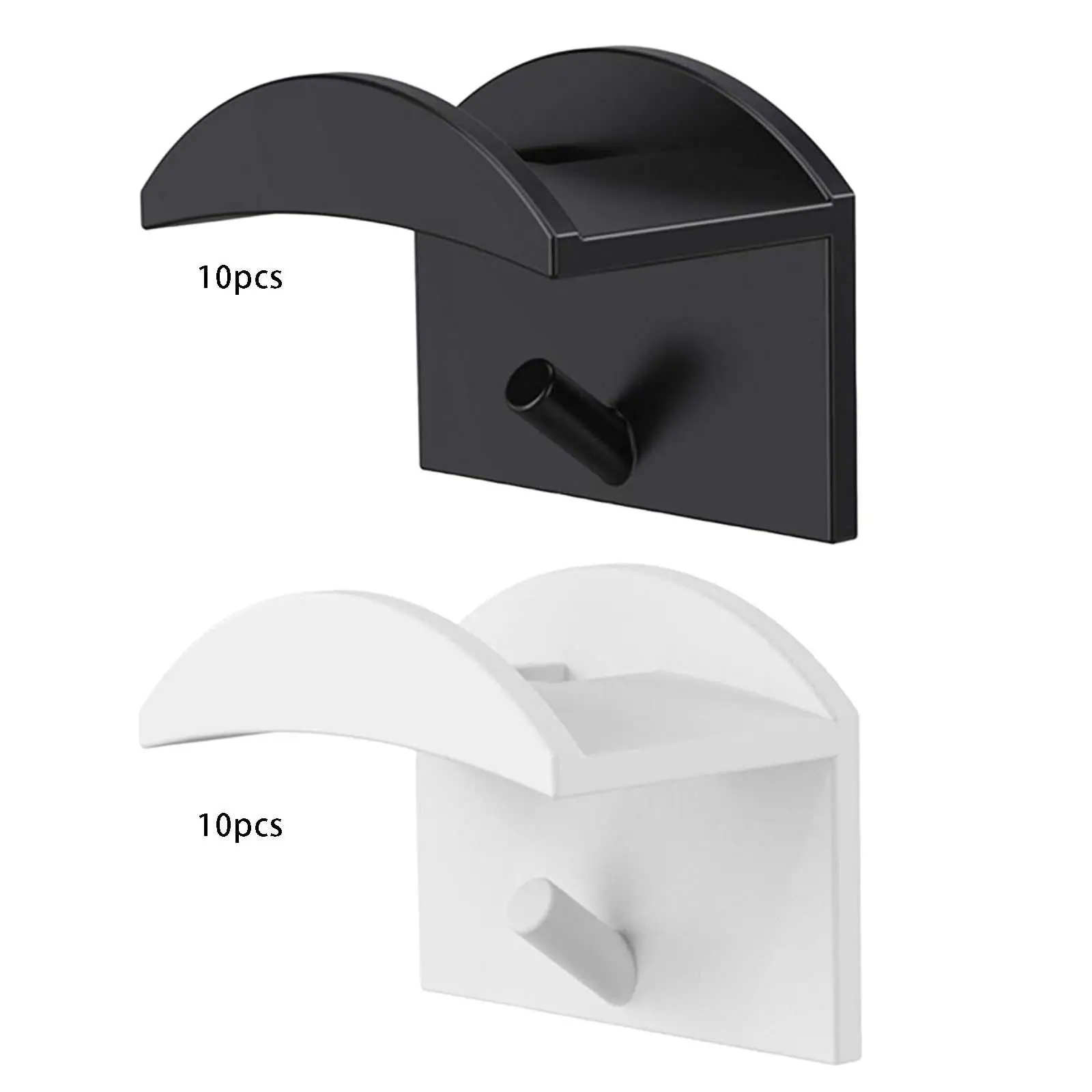 

10 Pieces Hat Hooks for Wall Baseball Caps Adhesive Hat Rack Stick On Holder