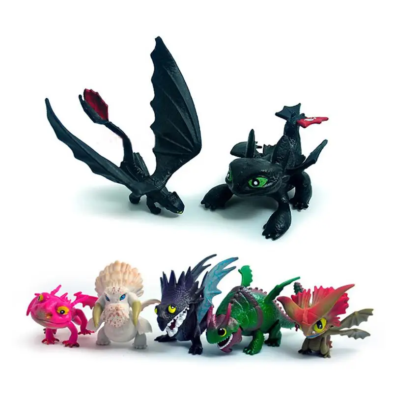 

8 шт./набор, настольные игрушки с рисунком дракона