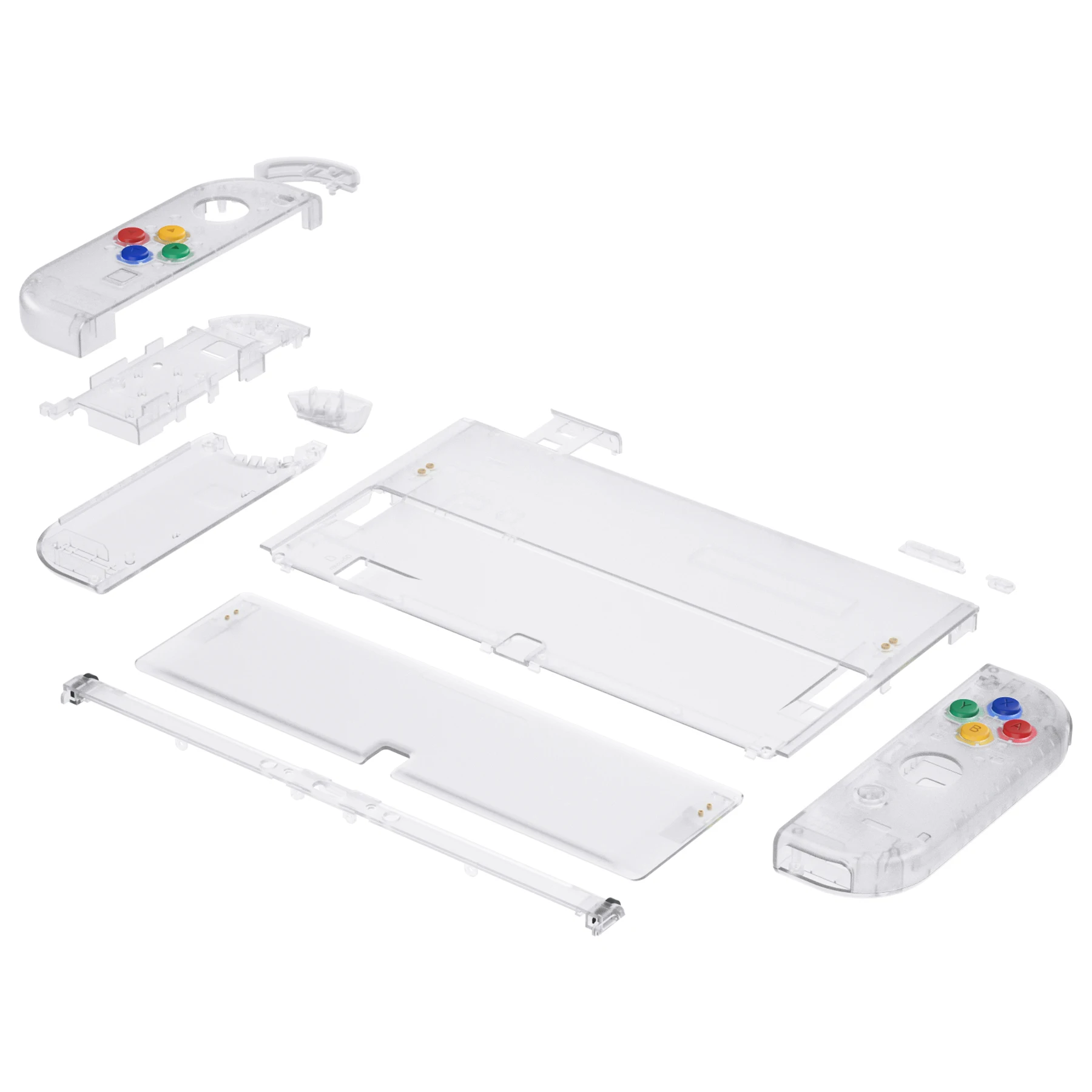 Запасной корпус для Nintendo Switch OLED задняя пластина и подставка NS Joycon с цветными