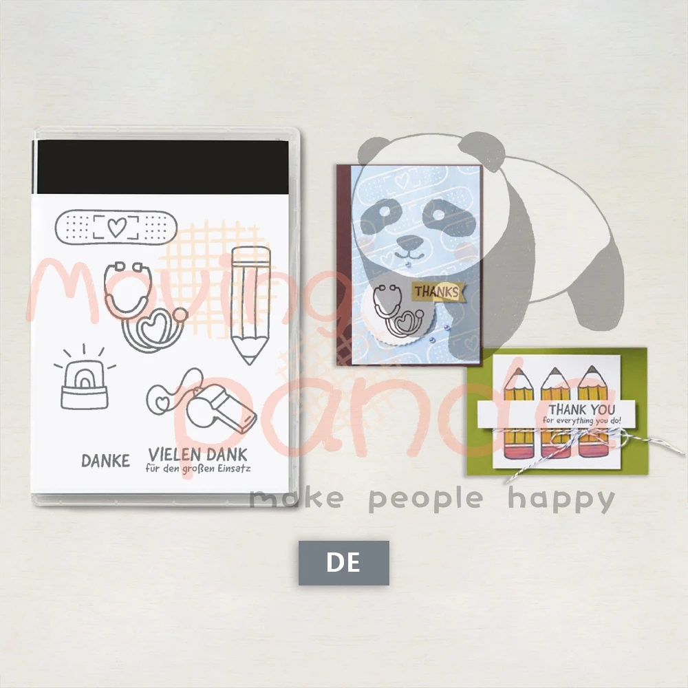 

MP736 Cartoon Medical Supplies Clear Stamps And Cutting Dies DIY Scrapbooking Silicone Stamps Dies For Paper Cards Albums Crafts