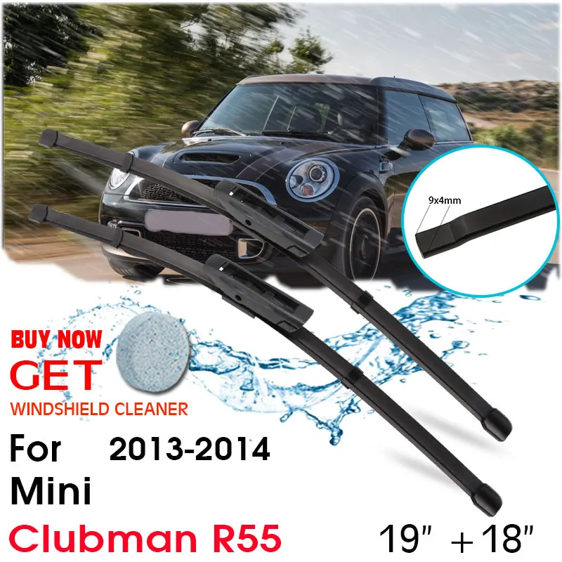 

Автомобильное лезвие лобовое стекло резиновая силиконовая заправка стеклоочистителя для Mini Clubman R55 2013-2014 LHD/RHD 19 "+ 18" автомобильные аксессуары