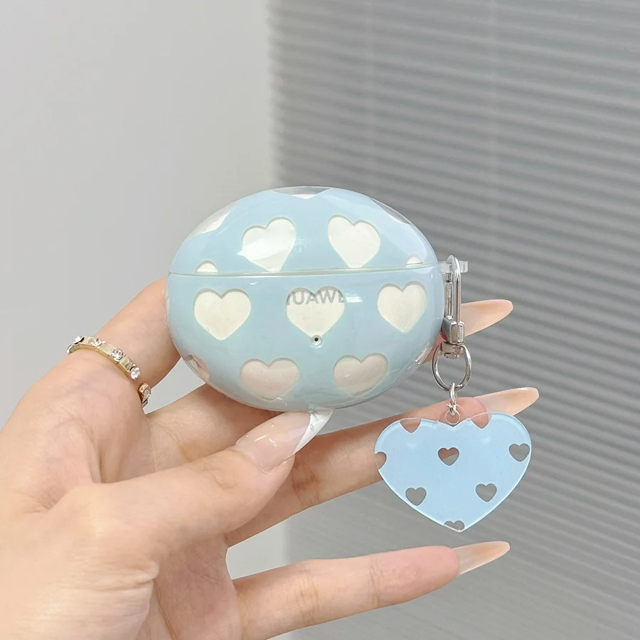 Фото Чехол Bule Love для Huawei FreeBuds 6i, 5i, 7i, SE2, SE3 / FreeBuds Pro 4 / Pro3, с клипсой, силиконовый чехол для наушников FreeBuds 2 / FreeBuds 6i №4