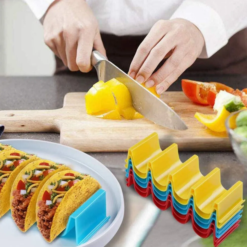 Мексиканская подставка для блинов Tacos подноса в форме волны Пластиковые Рулонные