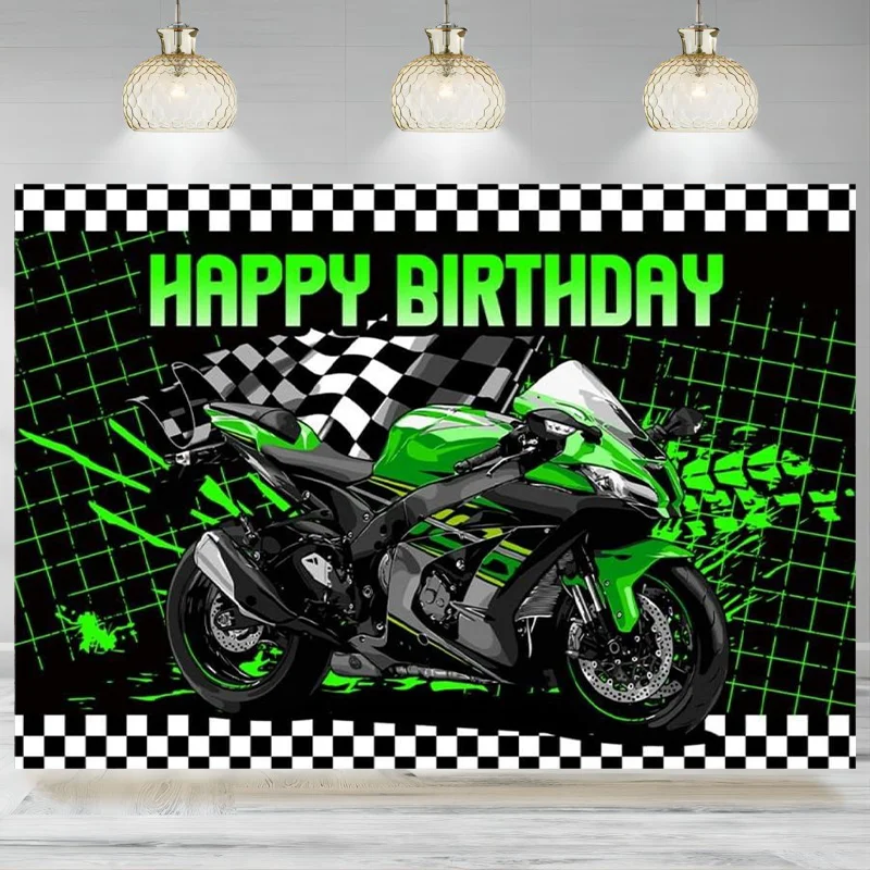 Фон для вечеринки в честь дня рождения мотоцикла