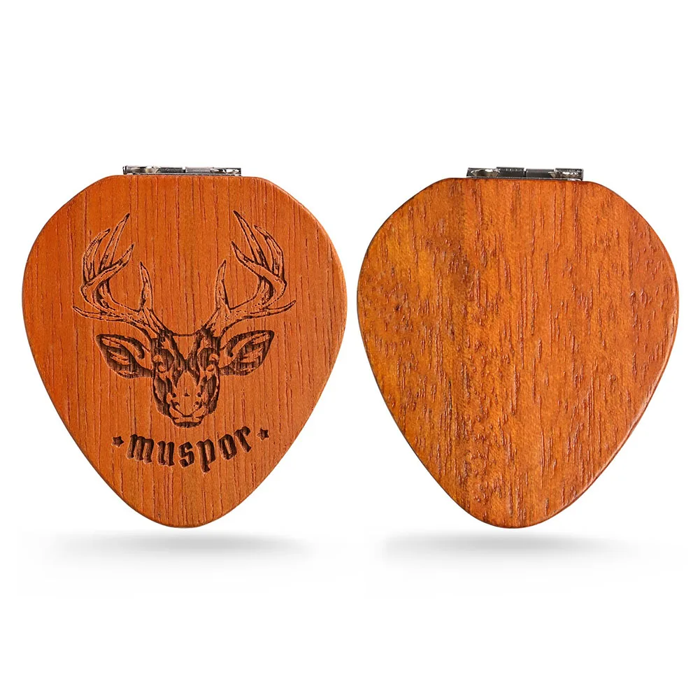 

Gift Holder Guitar Picks Case Wooden Box With 5 Random Picks Plectrum Casket Guitar Picks Holder 1 ~ 10 Picks 48 X 44 X 15 Mm