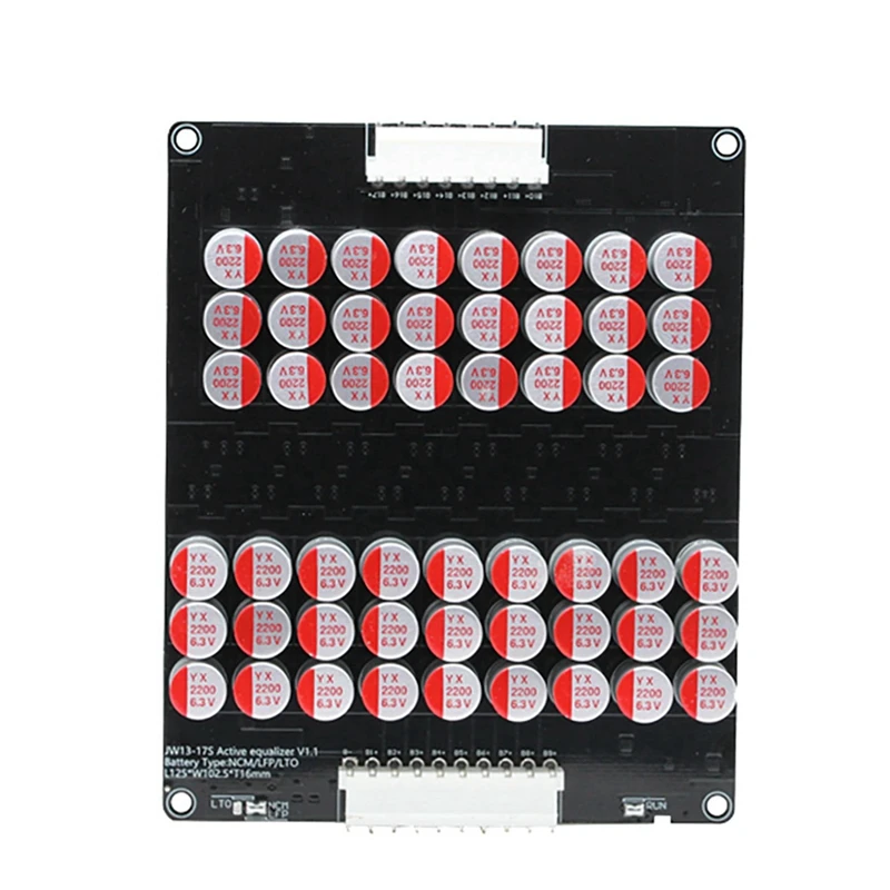 New 2X 16S 5A Balance Li-Ion Lifepo4 Lto Active Lithium Battery Equalizer Balancer Plate Capacitor 48V 60V 16S