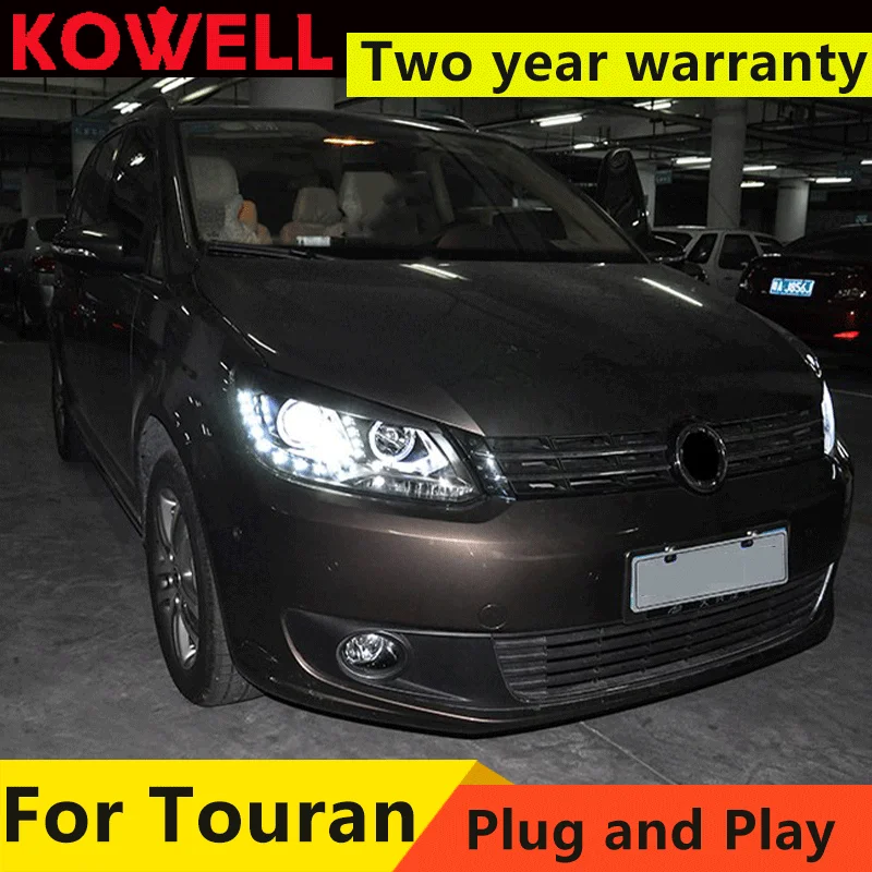 

Car Styling for VW Touran Headlights 2010-2015 New Touran LED Headlight DRL Bi Xenon Lens High Low Beam Parking Fog Lamp