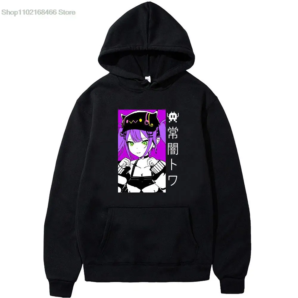 

Толстовка Tokyoami Towa мужская с капюшоном, милая Толстовка в стиле Харадзюку, худи с японским аниме, топ с графическим принтом, уличная одежда, эстетический пуловер, свитшоты