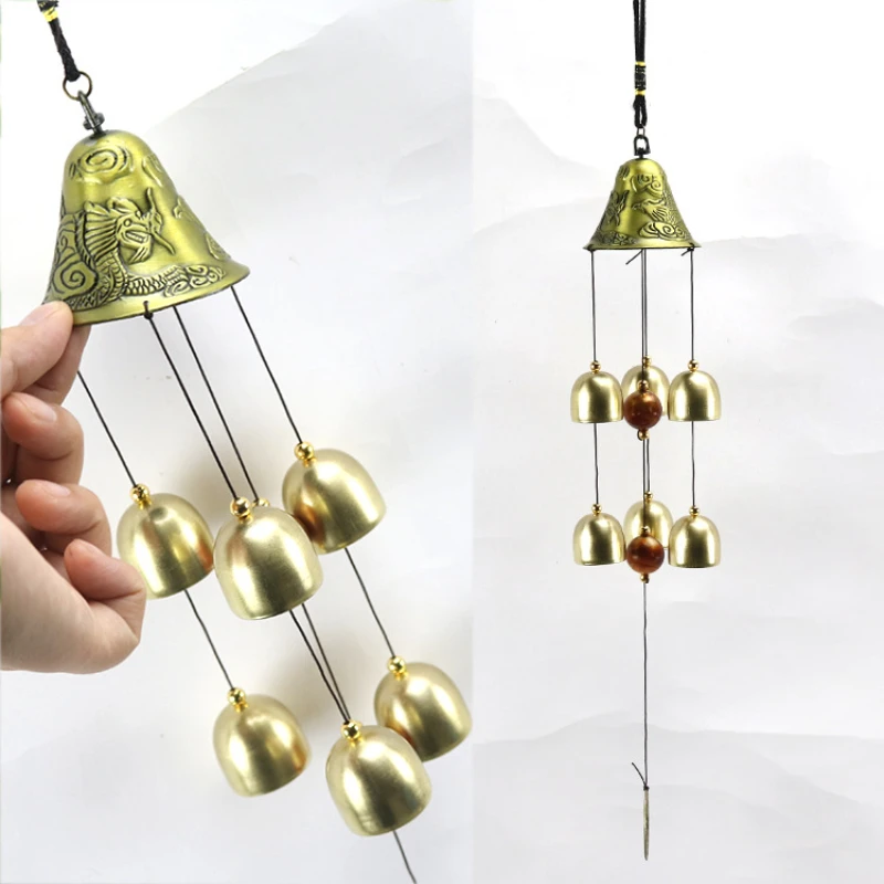 

Chinese style Vintage metal wind chimes decoration pendant mascot aesthetic room decor farmhouse decor