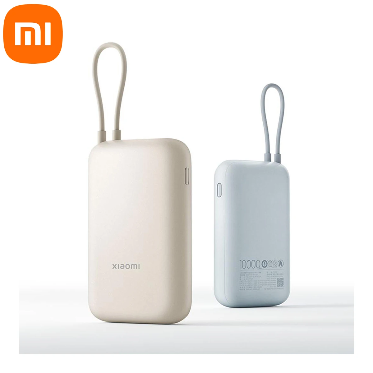 Original Xiaomi Power Bank with Built-in Cable 10000mAh Pocket Edition 22.5W