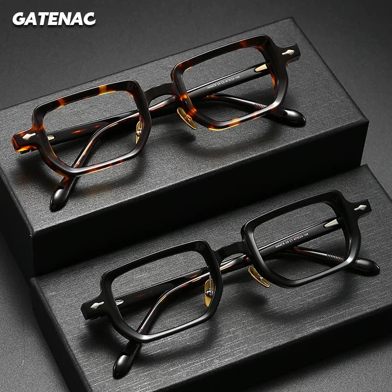 Фото Очки Gatenac Luxury из ацетата для мужчин, новые фотохромные очки 2026 года с защитой от синего света, прогрессивные очки для чтения для женщин №3
