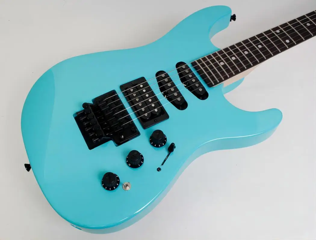 

Factory Customization New Strat Rosewood Fingerboard Ice Blue Electric Guitar