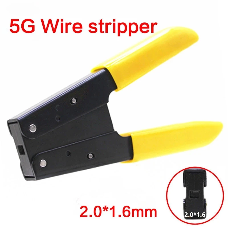 New arrival FTTH 5G leather cable stripper 2.0*1.6 fiber strippers, cable stripping, Photoelectric 5G Wire stripper tool