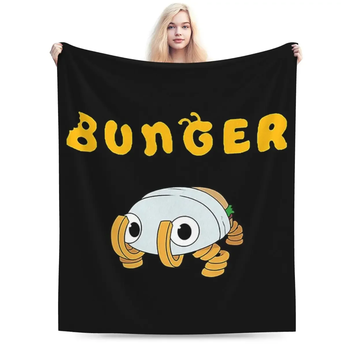 Мягкое теплое фланелевое одеяло Bugsnax Bunger постельное белье для кровати гостиной