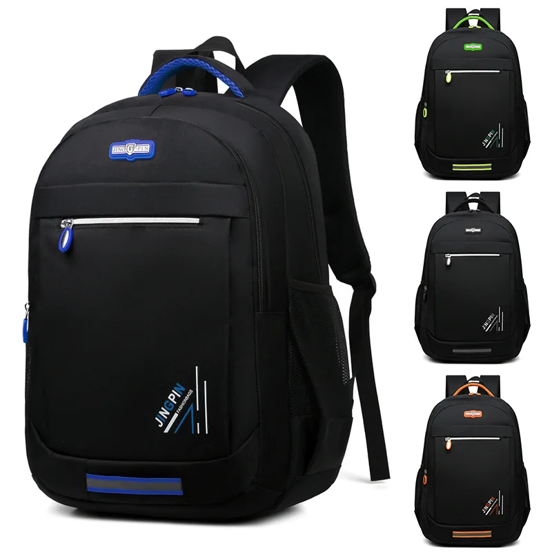 Новый мужской рюкзак, мужской рюкзак Оксфорд для ноутбука, женские и мужские большие вместительные компьютерные сумки, черные рюкзаки для ш...