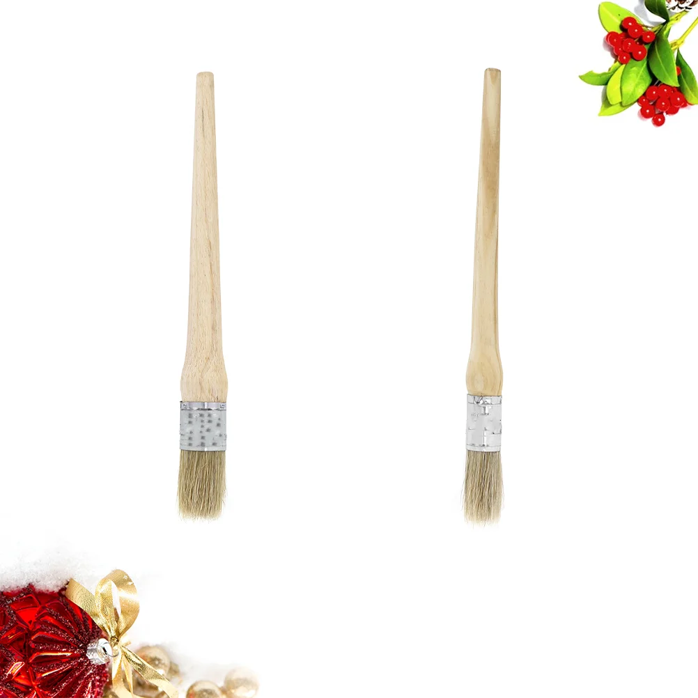 

2pcs Wax Brush Stencil Brushes for DIY Painting and Waxing Tool