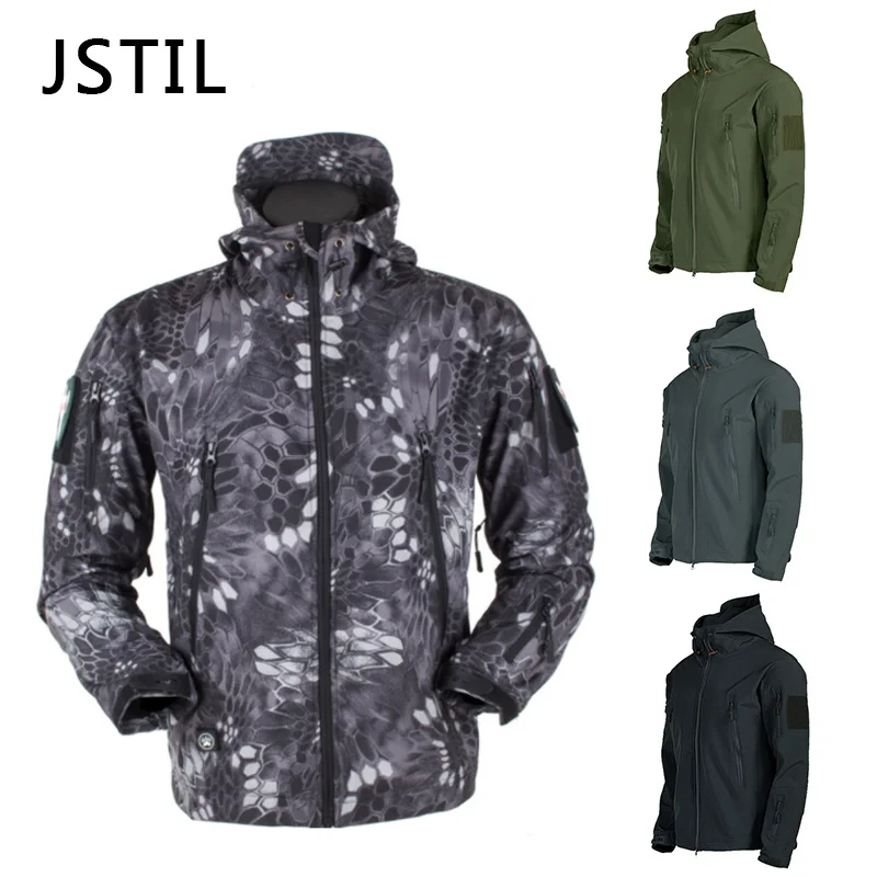 

2023 New Men's Softshell Jacket Spring Autumn Military Tactical Bomber Jackets Outwear Coat Casual Fashion Pilot Windbreaker Men