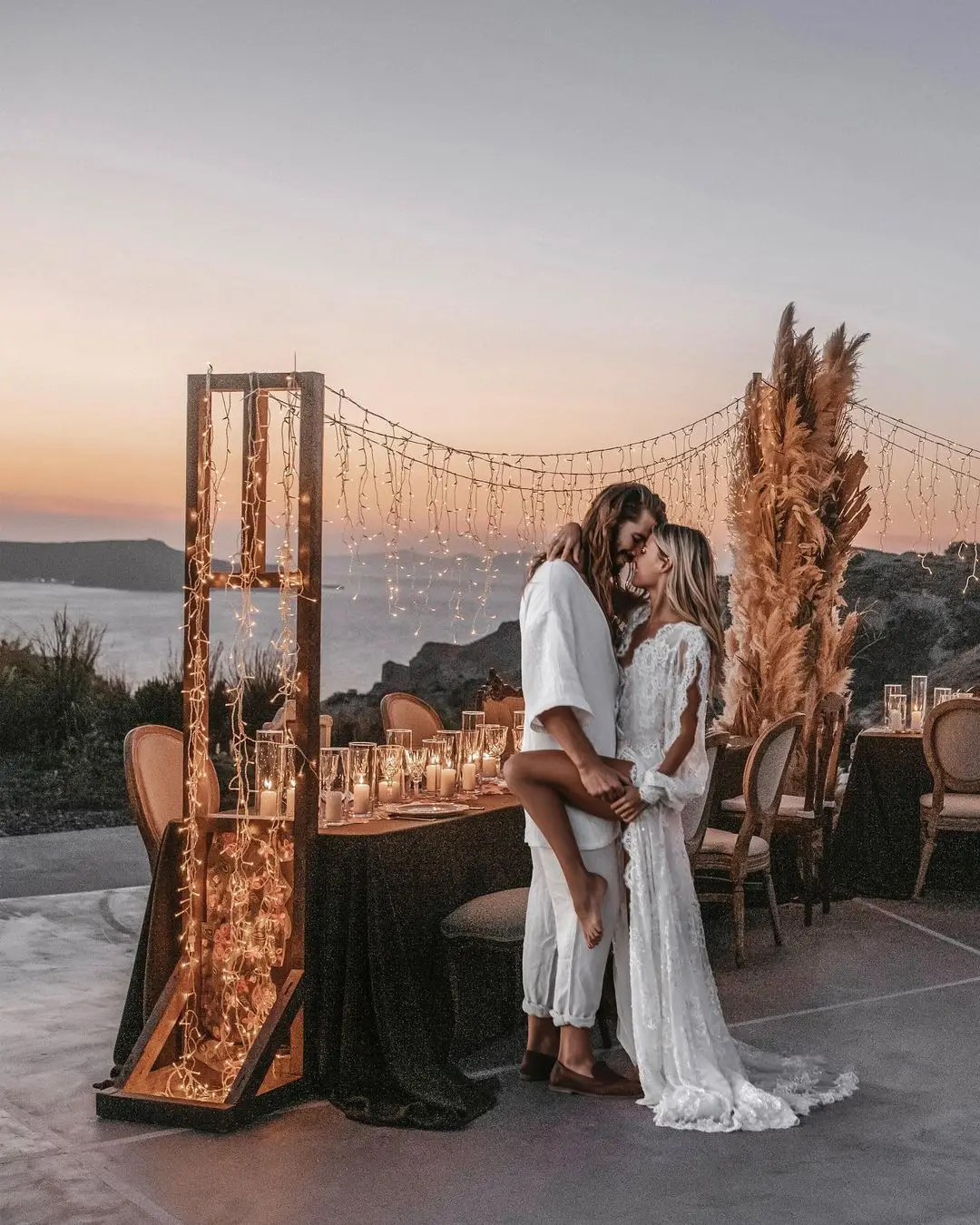 

FATAPAESE богемное свадебное платье с открытыми плечами, ТРАПЕЦИЕВИДНОЕ кружевное платье с аппликацией, искусственное шнуровка, пляжные свадеб...