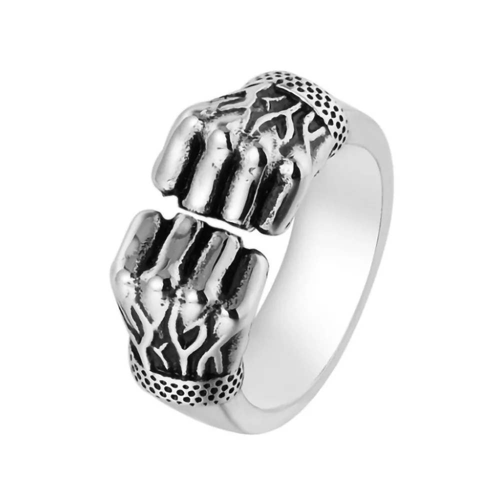 

Retro Fist Men's Titanium Steel Ring
