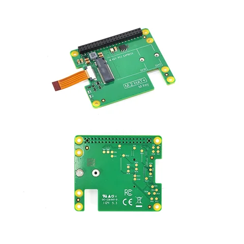 Плата расширения для Raspberry Pi 5 M.2 HAT + Gen2 Gen3 NVME M.2 SSD 2230/2242 Размер M ключ PCI Express GPIO