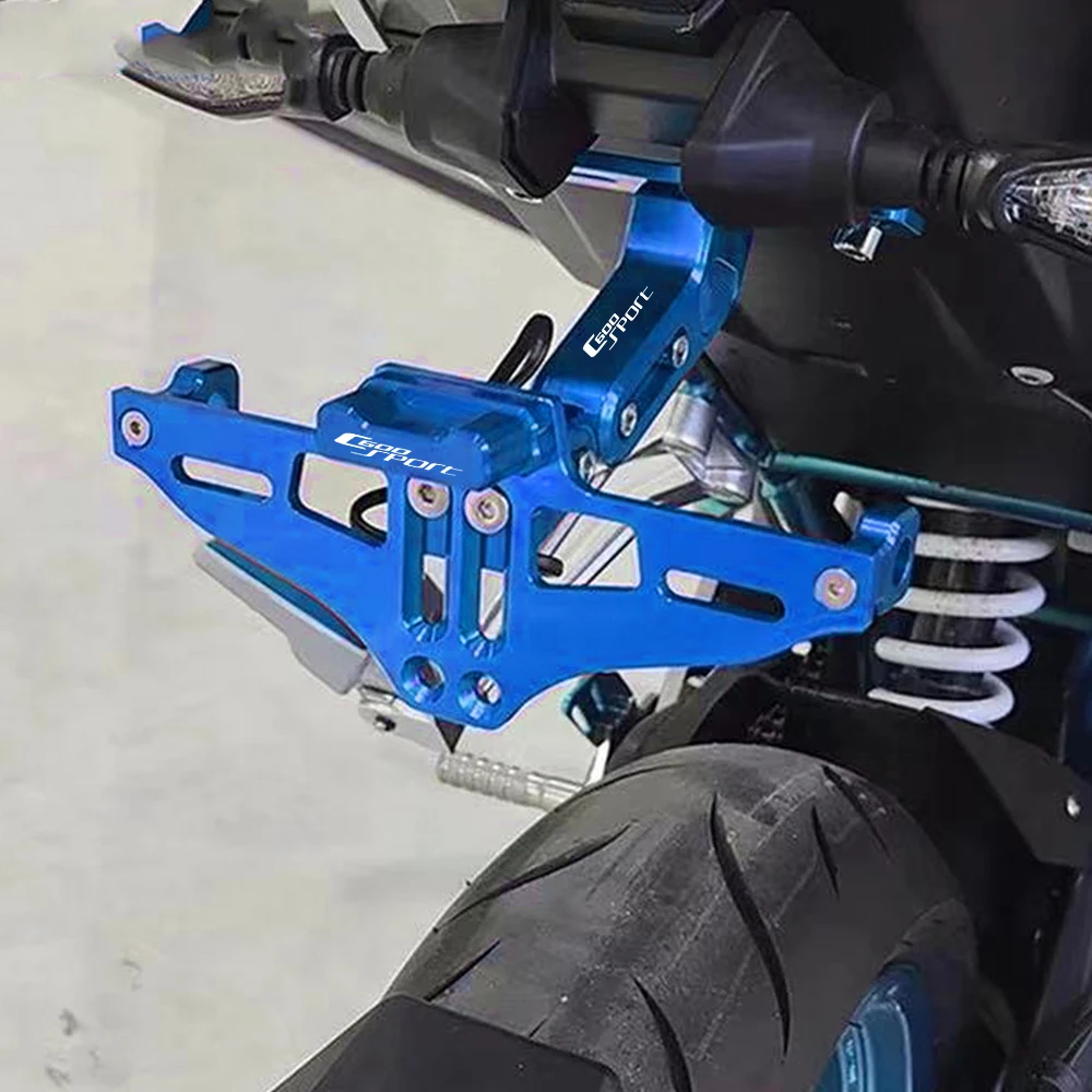 Фото ДЛЯ BMW C600SPORT C600 SPORT 2011 2012 2013-2015 Цельный год держатель номерного знака рамка номерного знака светодиодный кронштейн указателя поворота №1