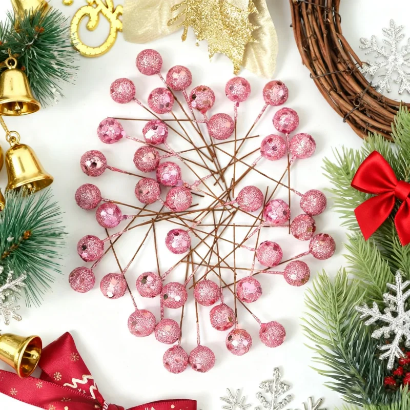 

Искусственные шелковые ягоды 1,2 см, 60 шт