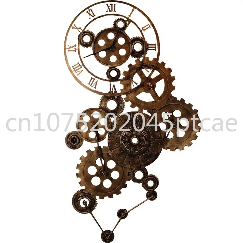 

Настенный декор в стиле ретро, индастриал, металлическое ремесло, украшение для дома, настенная подвеска, железные металлические настенные часы