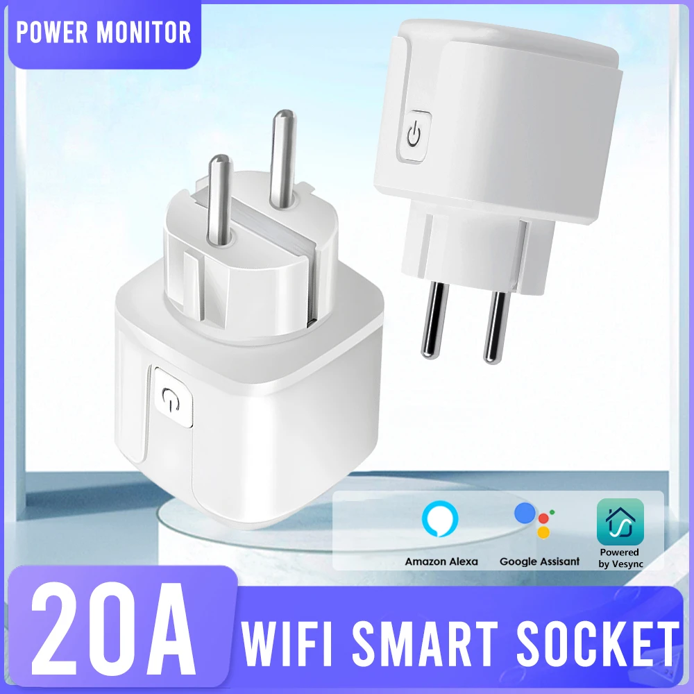 

Смарт-розетка Ewelink/Vesync 20 А с поддержкой Wi-Fi