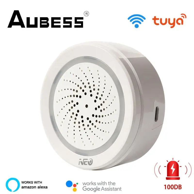 

Wi-Fi-Сирена Tuya Smart Life 3 в 1, мини-USB, дБ