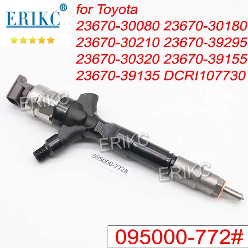 095000-7721 Diesel Common Rail Injection 095000-7720 23670-39135 Fuel Injector Nozzle for DENSO Toyota Landcruiser Prado 3.0 D