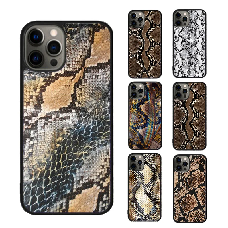 Чехол для телефона под змеиную кожу Кобра питона iPhone SE2020 15 16 14 13 12 11 Pro Max Coque 8 PLUS 7 mini
