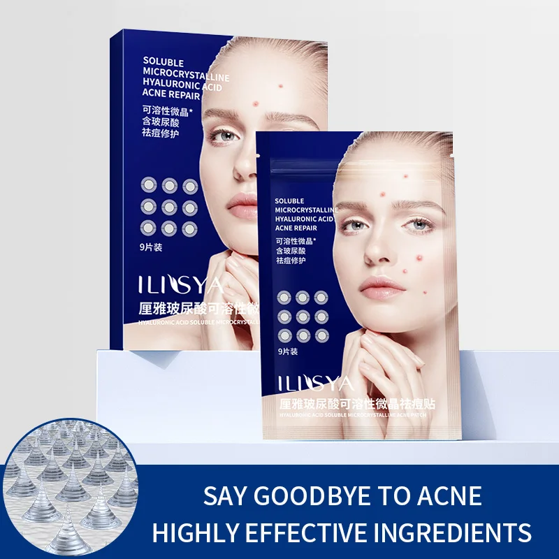 

Micro-needle Pimple Patch for Acne Spot Blemishes Treatment Hyaluronic Acid Skin Trouble Cure-9 patches