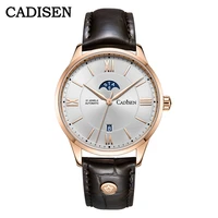 cadisen automatic watch for men mechanical wristwatches brand luxury watches mens business miyota 8205 leather relogio masculino