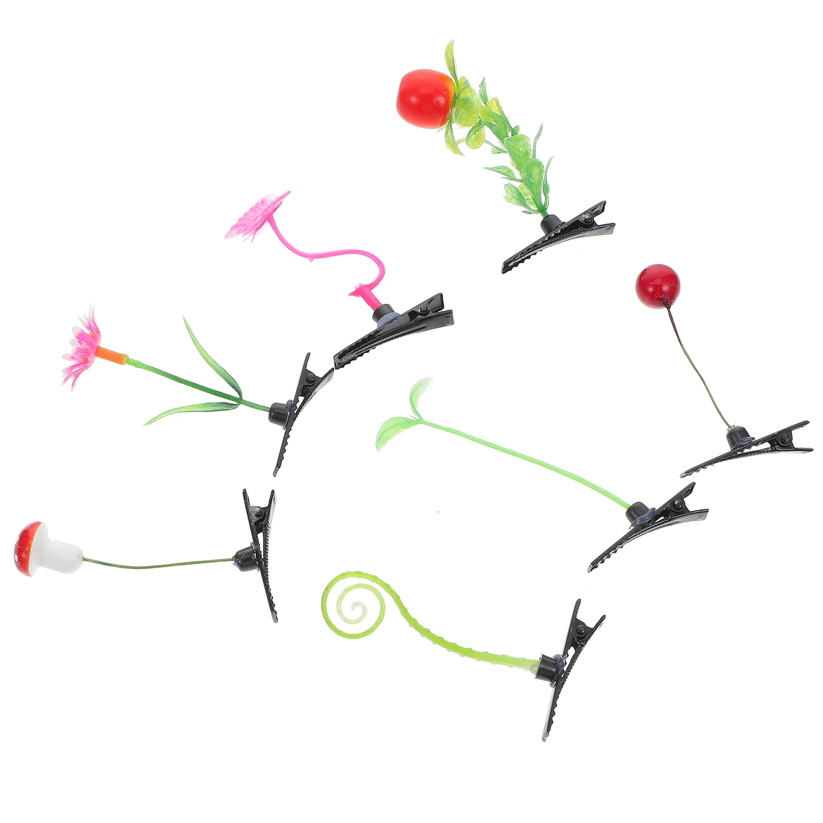 

28pcs Simulation Plant Hair Clip Lovely Kids Hair Clip Plant Hairpins Headdress Hair Barrettes Girl Hairpins Hair Accessory
