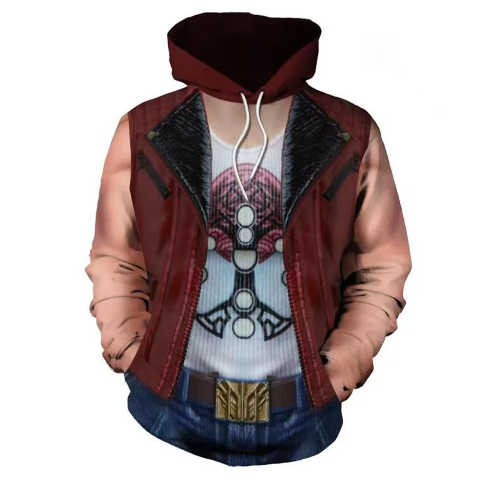 

Толстовка Мужская/женская с капюшоном и 3D-принтом