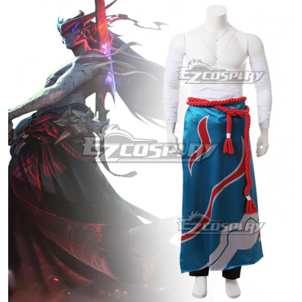 

Костюм для косплея LOL Yone, костюм для взрослых и мужчин