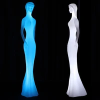 led model art decor floor lamp 4838210cm glowing mermaid event display props fashion female manikin with led lighting outdoor