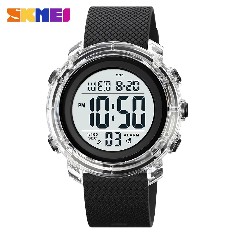 

SKMEI Fashion LED Digital Count Down Sport Watches For Men Women Stopwatch Clock 5Bar Waterproof Wristwatch Relogio Masculino