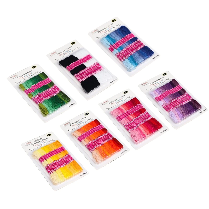 

Резьба для вышивки, 1 коробка, градиентный цвет, рандомные принадлежности для рукоделия