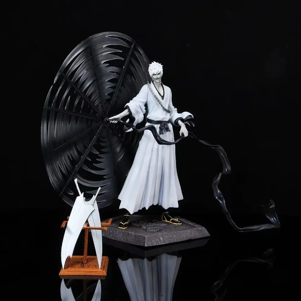 

Anime Bleach Kurosaki Ichigo GK White PVC Action Figure Collectible Model Doll Toy 33cm