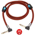 Hi-Fi 14 ''TRS стерео 6,35 мм штекер-штекер, кабель для соединения для усилителя, смесителя, инструмента, гитарного сбалансированного аудиокабеля 1 м, 2 м, 3 м